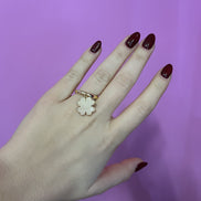 Anello CHANCE piccolo - oro giallo con uno zircone