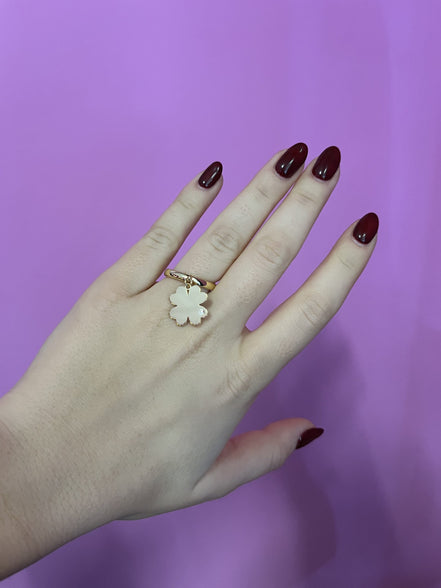 Anello CHANCE piccolo - oro giallo con uno zircone
