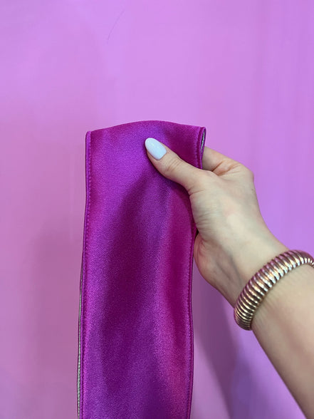 Cintura OBI fucsia e greige