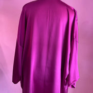 ARIA giacca morbida -Cardigan in seta 100% color ciclamino
