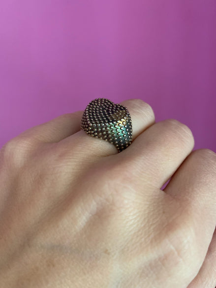 SECOND LIFE - Anello medievale a forma di cuore