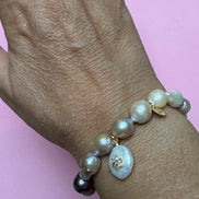 Bracciale Bisette -JAIPUR perle  con charm PERLA