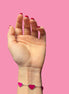 Braccialetto cuori fucsia