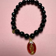 Bracciale Bisette -TALISMANI  onice  con charm Miracolosa