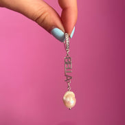 Mono orecchino - BELLA argento 925 rodio con perla