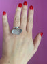 Big heart con ciuccio - regolabile - argento 925 rodio
