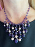 Couture - collier CASCATA ametista e corallo rosa