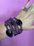 MAGNIFICO Bracciale multifili - 7 file - Ametista
