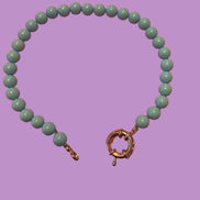 Collana Gioiello per Cane in Turchese e Rodio