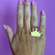 Anello CROWN - corona a cinque punte
