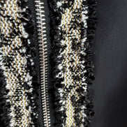 CHANELLINA bomber senza tasche : bomber a palloncino con passamaneria Couture