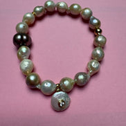 Bracciale Bisette -JAIPUR perle  con charm PERLA