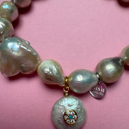 Bracciale Bisette -JAIPUR perle  con charm PERLA