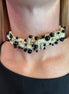 Collezione Intreccio - cordone di seta tempestato di onice