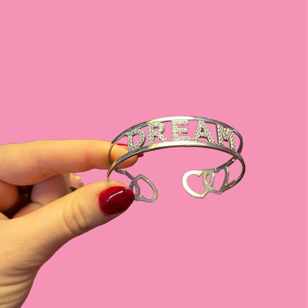 BRACCIALE DREAM CON ZIRCONI - cuori intrecciati