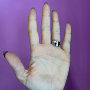 Anello rodio con incisione 