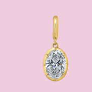 CHARM LUCE - con scattino - big zircone gold