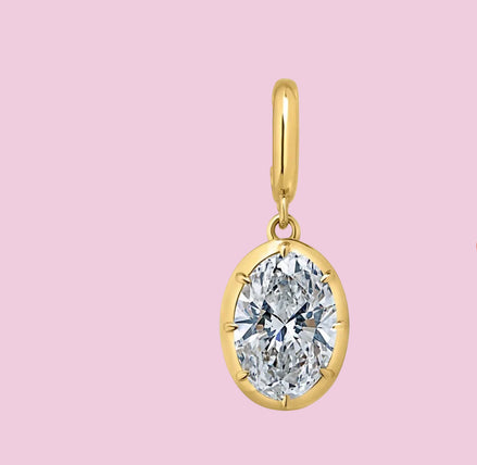 CHARM LUCE - con scattino - big zircone gold