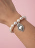 Bracciale Bisette -TALISMANI  perle  con charm Cuore Sacro