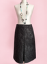 Gonna con Fonda in broccato nero