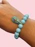 Bracciale Bisette - JAIPUR  OCEANO   turchese con charm turchese stella