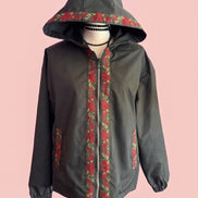 Rose Jacket   : -rain jacket con  passamaneria Couture