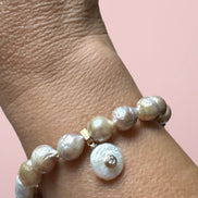 Bracciale Bisette -JAIPUR perle  con charm PERLA