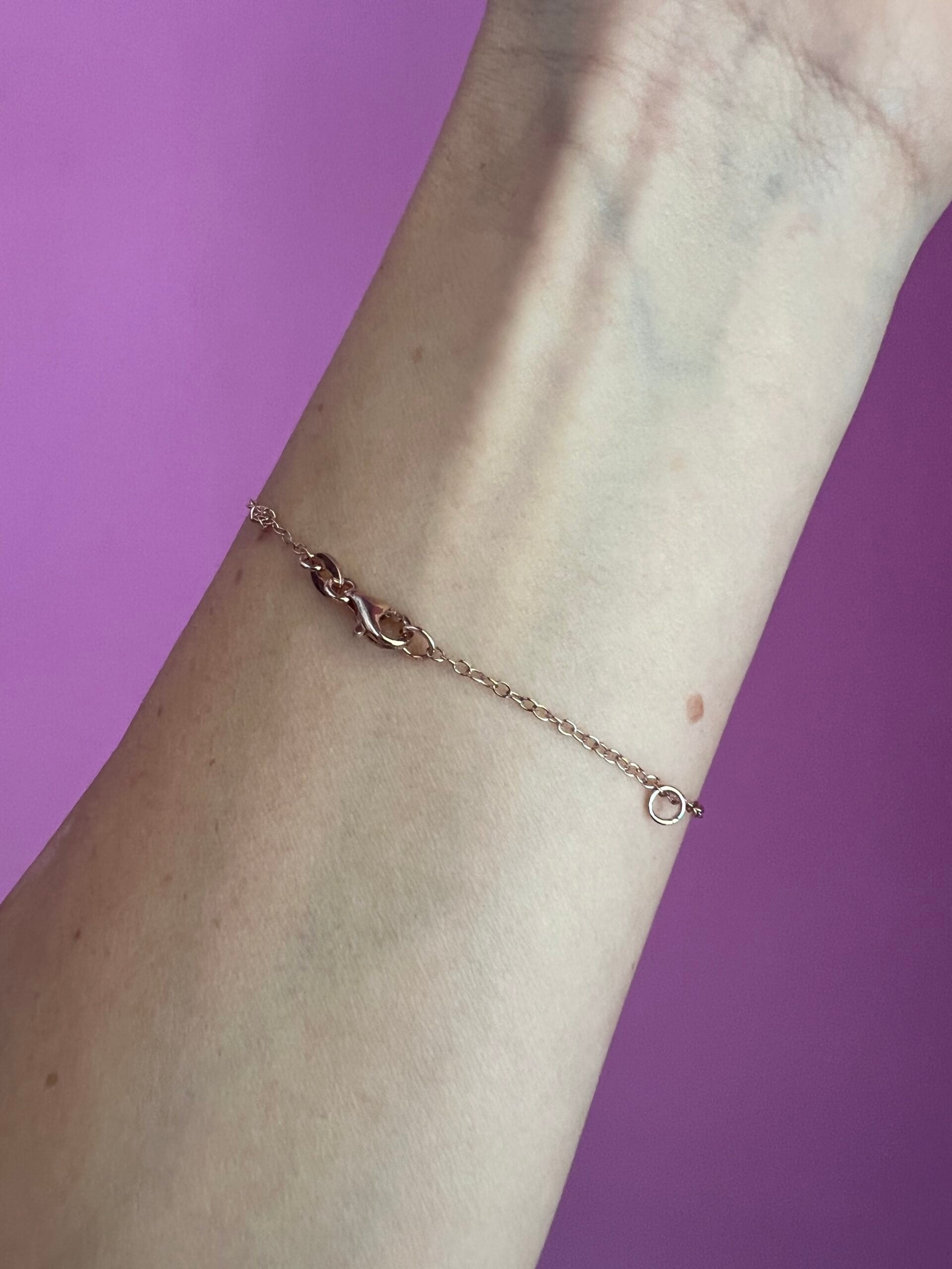 Braccialetto argento 925 rosé con zampetta