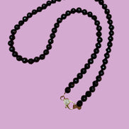 Collana LUCE - ONICE  mm 8 - chiusura gioiello argento 925 - cm 60 - charms Luce