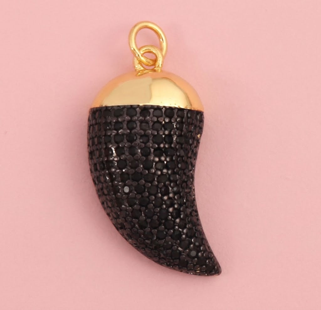 Charm CORNO 4 – Collezione TALISMANI Nero o verde