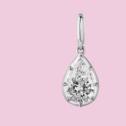 CHARM LUCE - con scattino - big zircone rodio