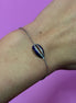 Braccialetto in argento 925 conchiglia blu notte