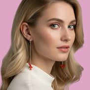 Collezione Mediterranea - Orecchini con corallo rosso naturale