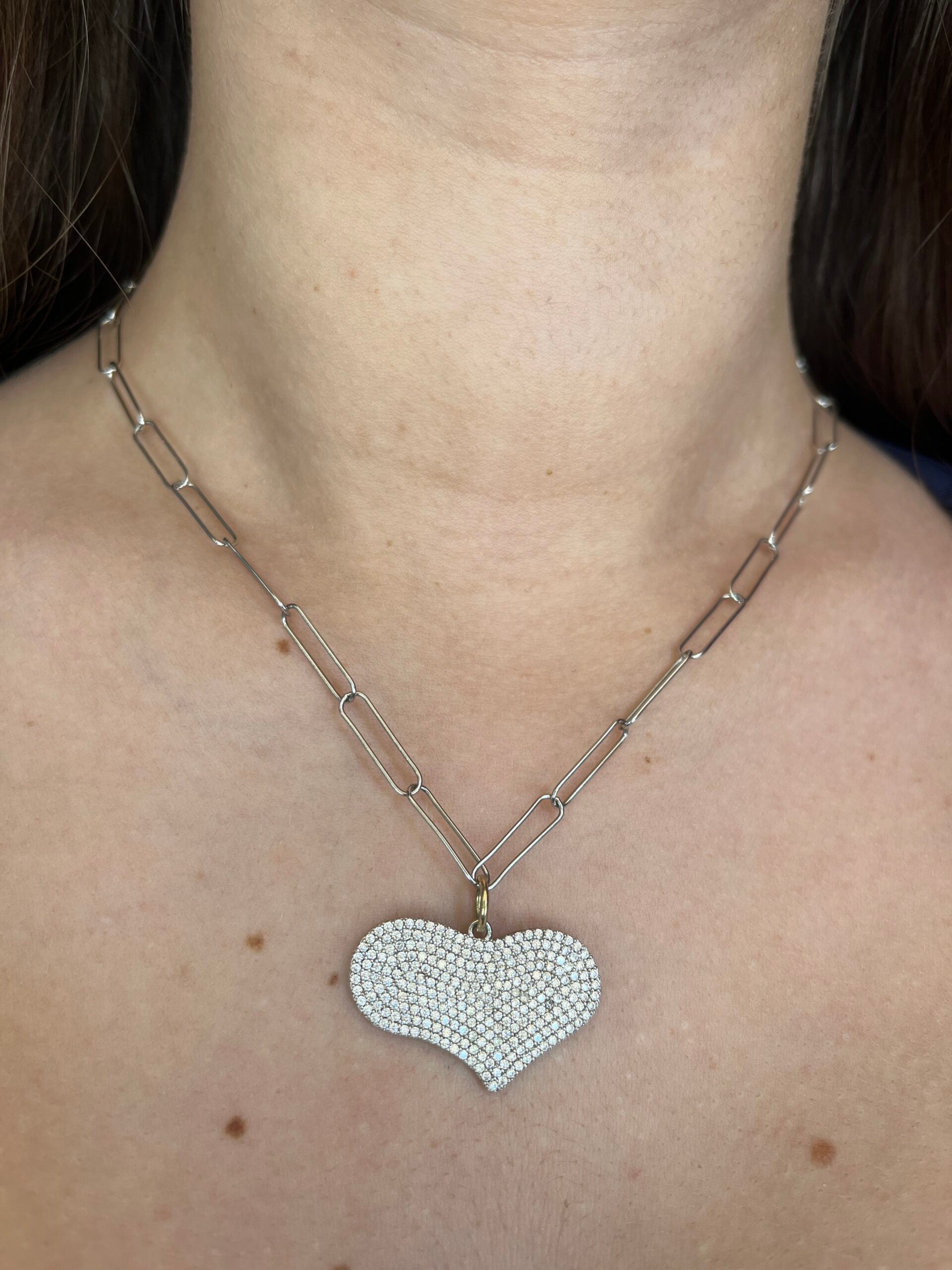 LUCE - collana con cuore di zirconi