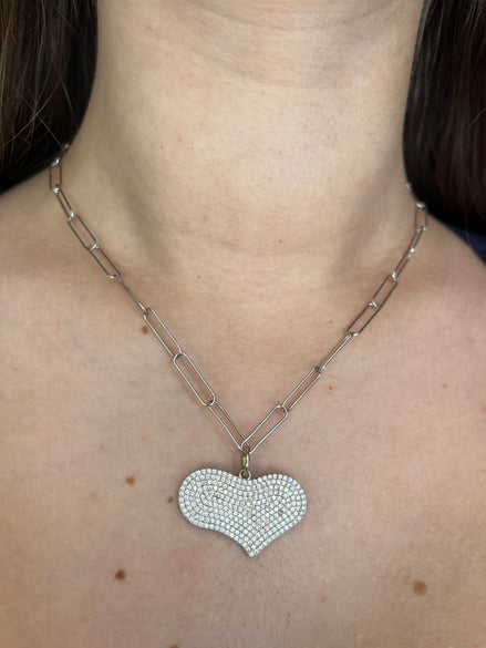 LUCE - collana con cuore di zirconi