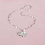 LUCE - collana con cuore di zirconi