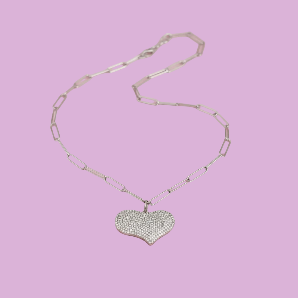LUCE - collana con cuore di zirconi