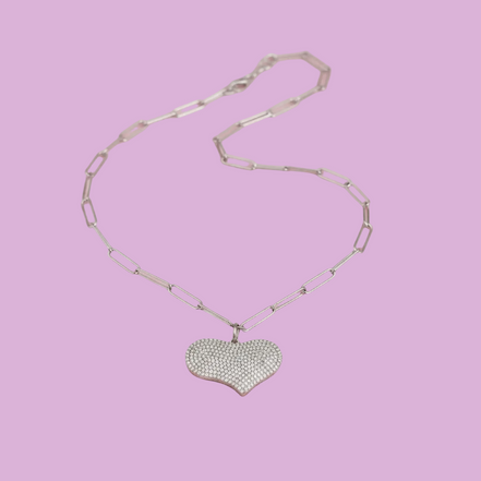 LUCE - collana con cuore di zirconi