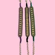 Bracciale MANTRA - Macrame’ con zirconi e ottone placcato oro giallo