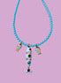 Collana POISSONS - turchese mm 4 - chiusura argento 925 -  pesciolini