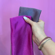 Cintura OBI fucsia e greige