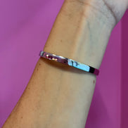 Bracciale bangle argento 925 - rodio