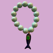 Bracciale Bisette - OCEANO  turchese con charm pesciolino