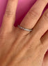 Anello fedina Eternity argento 925 con zirconi