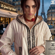 Chanellina rain jacket - giacchina antipioggia con passamaneria
