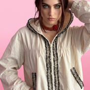 Chanellina rain jacket - giacchina antipioggia con passamaneria