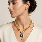 Collana JAIPUR - Quarzo citrino argento 925