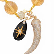 Collana JAIPUR - Quarzo citrino argento 925