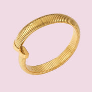 Bracciale Tubogas Flessibile Contrarié - cm 1,2 acciaio senza zirconi