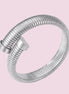 Bracciale Tubogas Flessibile Contrarié - cm 1,2 acciaio senza zirconi